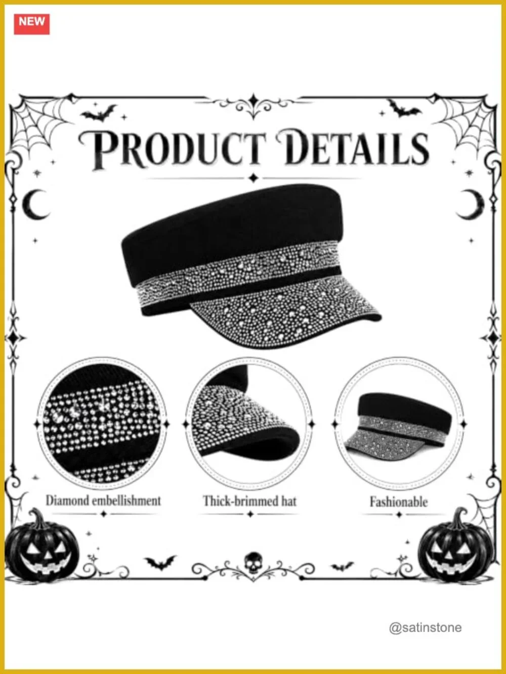 Rhinestone Halloween Singer Costume Set Hat Bra Top Belt Earrings Microphone